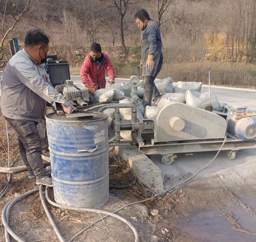 长洲路面下沉注浆
